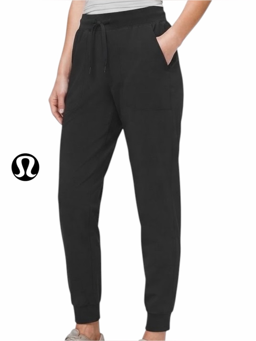 Lululemon Ready To Rulu Jogger Womens S Black 30" Ebb To Street Drawstring Pant